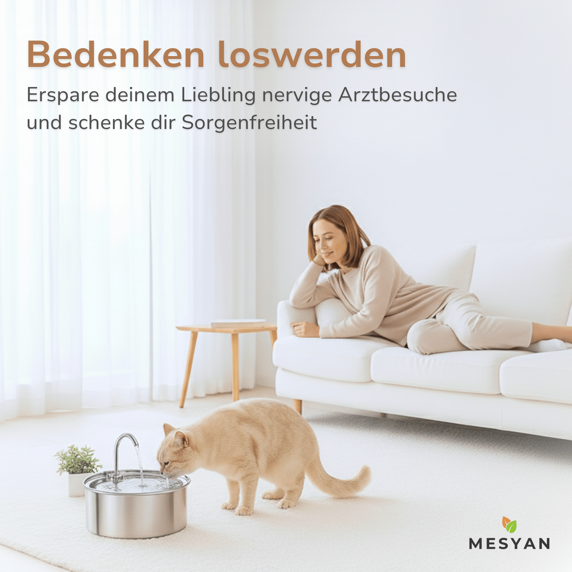 Trinkbrunnen für Katzen - MESYAN