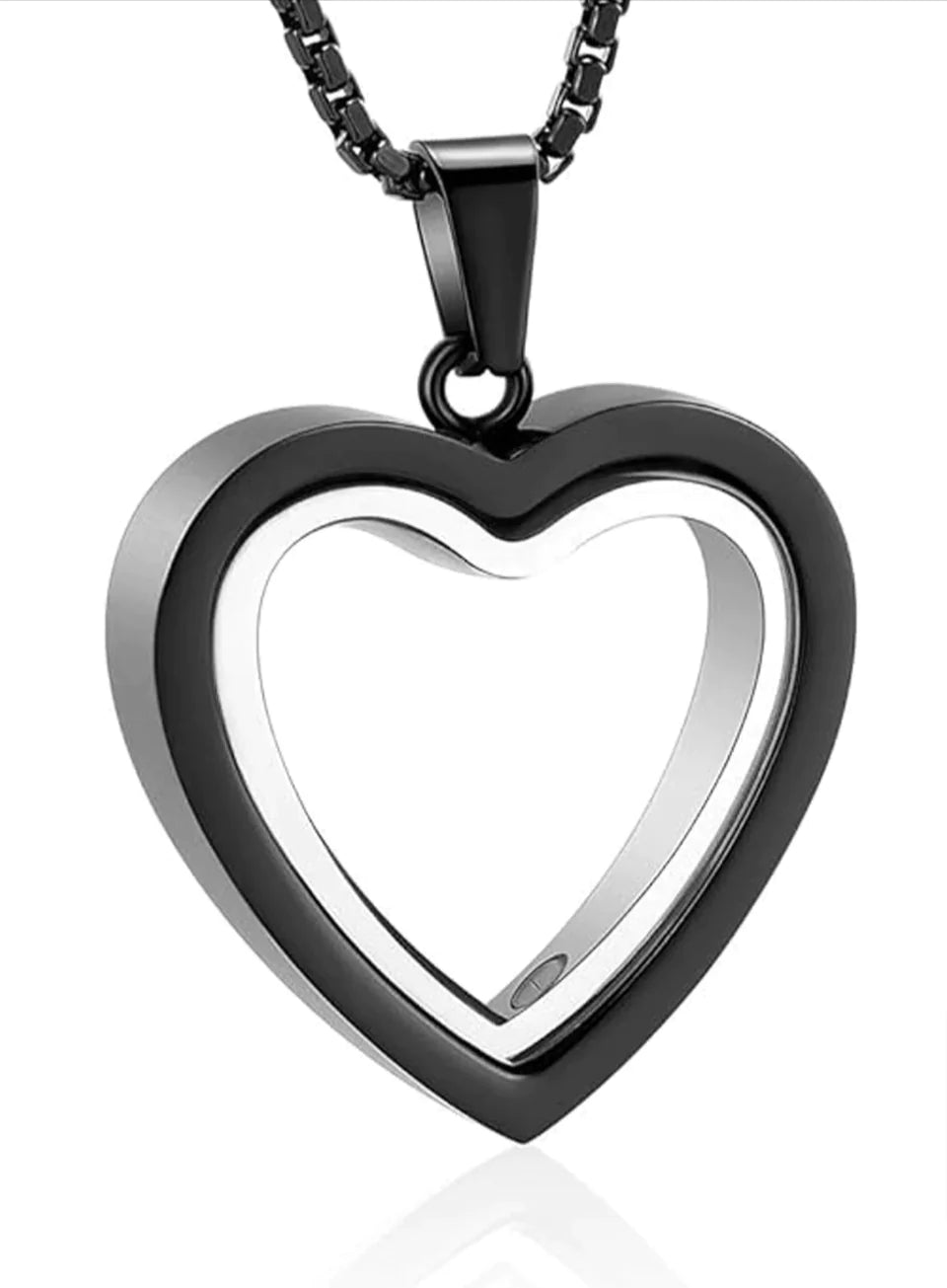 Heartfelt Remembrance: Stainless Steel Heart - Shaped Cremation Pendant - MESYAN