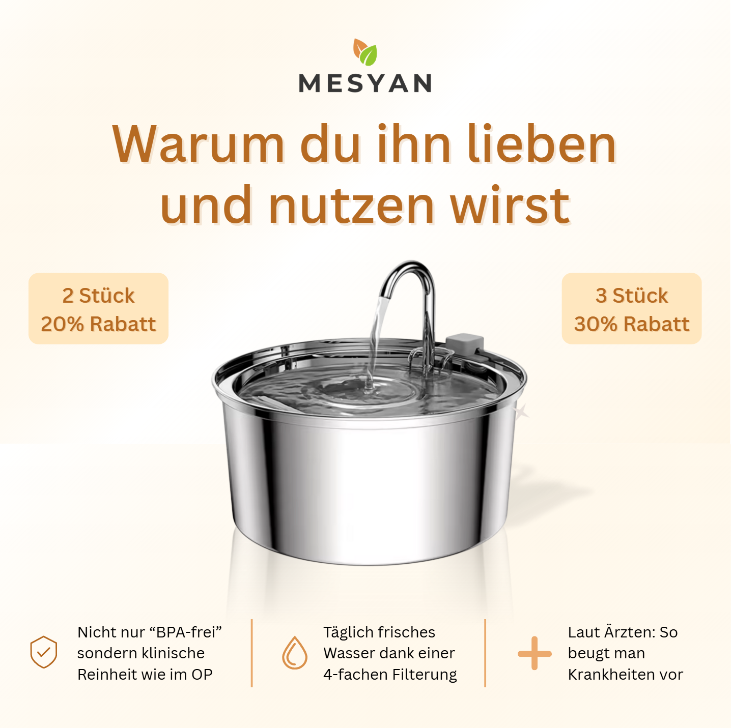 Trinkbrunnen für Katzen