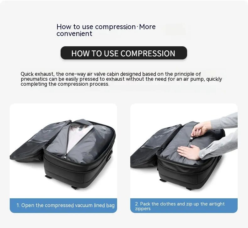 Vacuum Compression Large - capacity Backpack - MESYAN